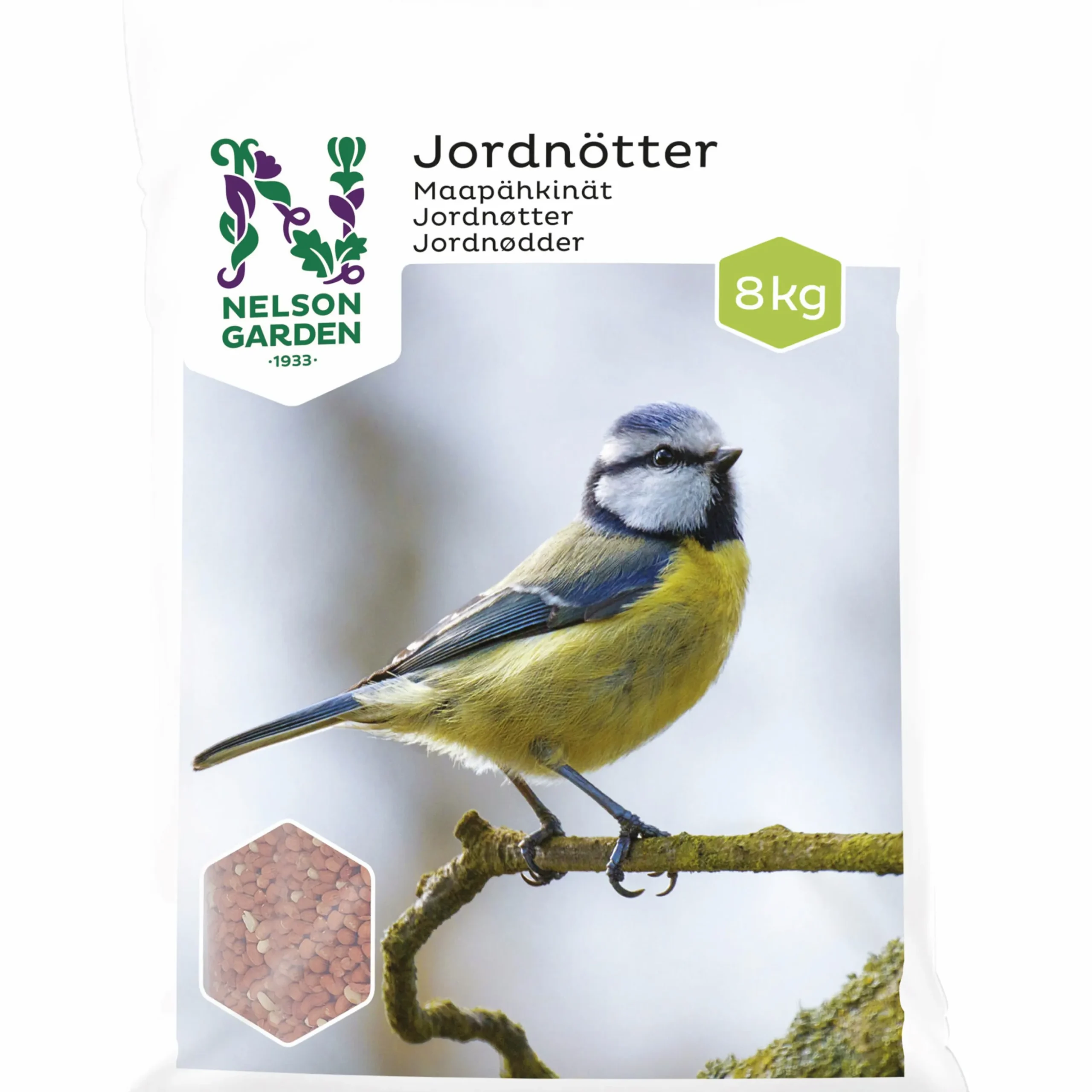 Fågelmat Nelson Garden Jordnötter 8kg