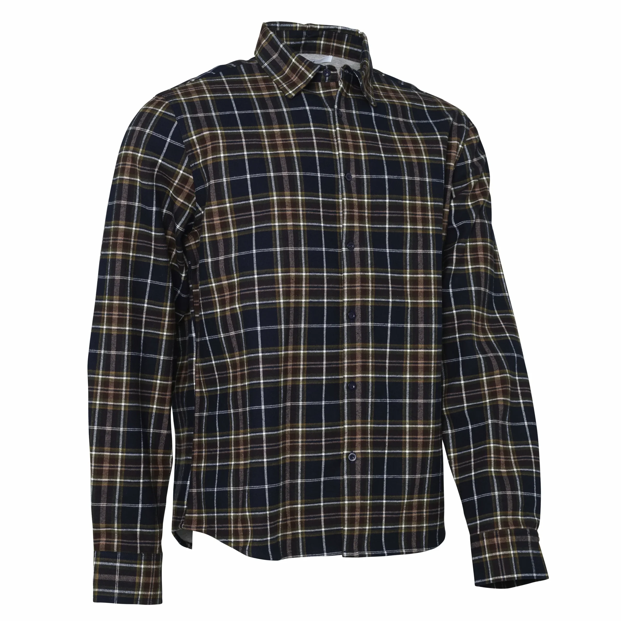 Flanellskjorta G1880 Jerseyfoder Marin