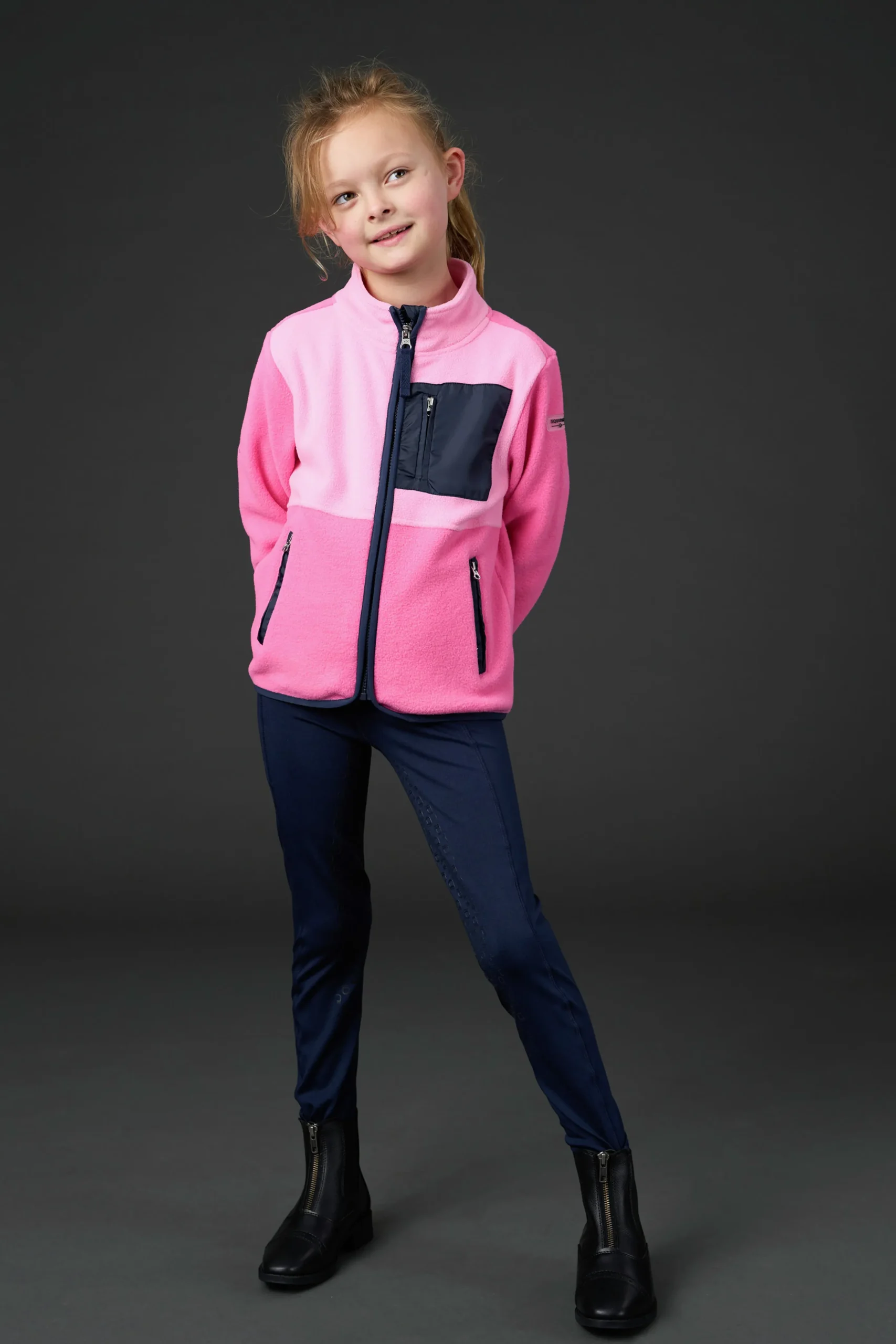 Fleecejacka Equipage Minna JR Rosa