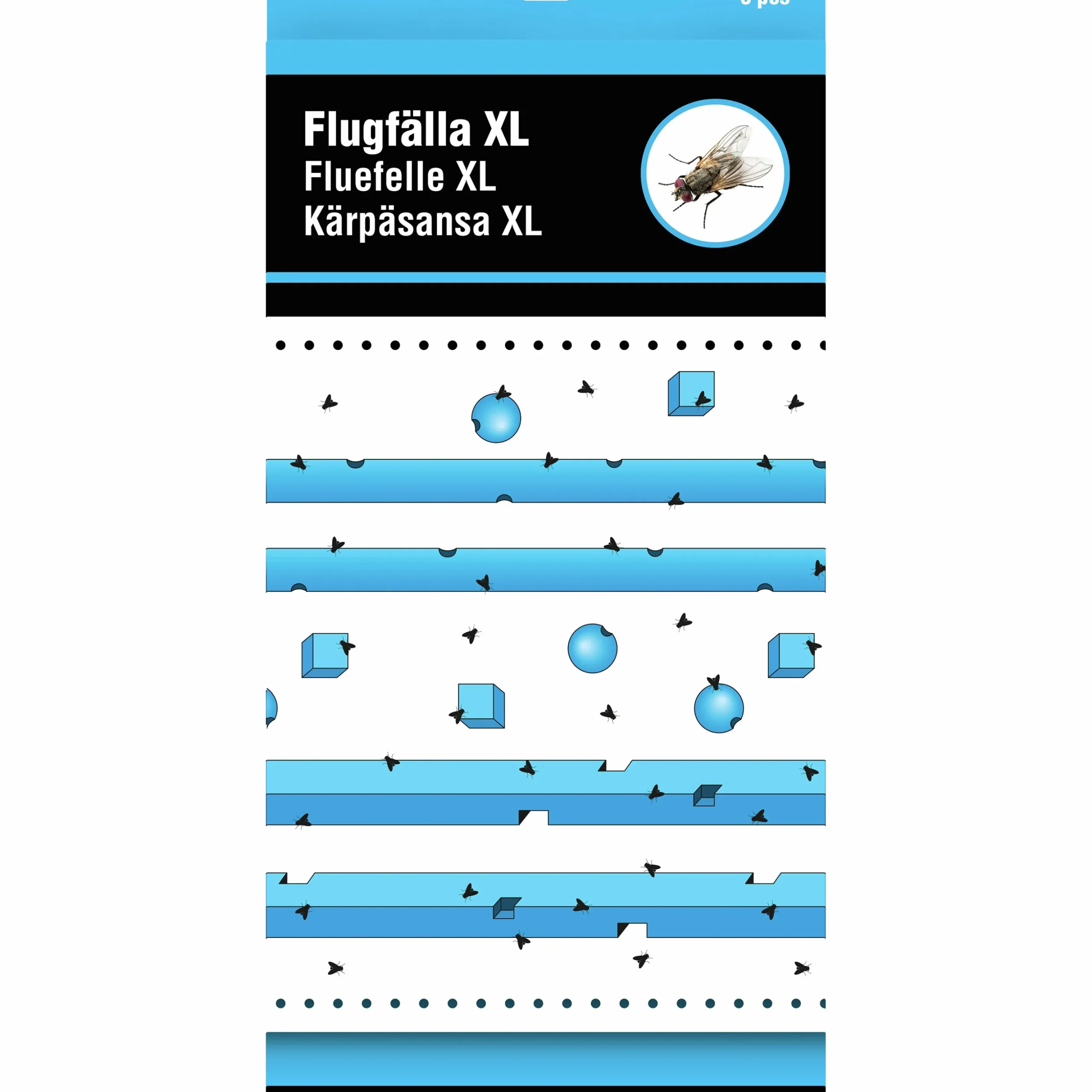 Flugfälla Silverline Flugpapper XL 8-p