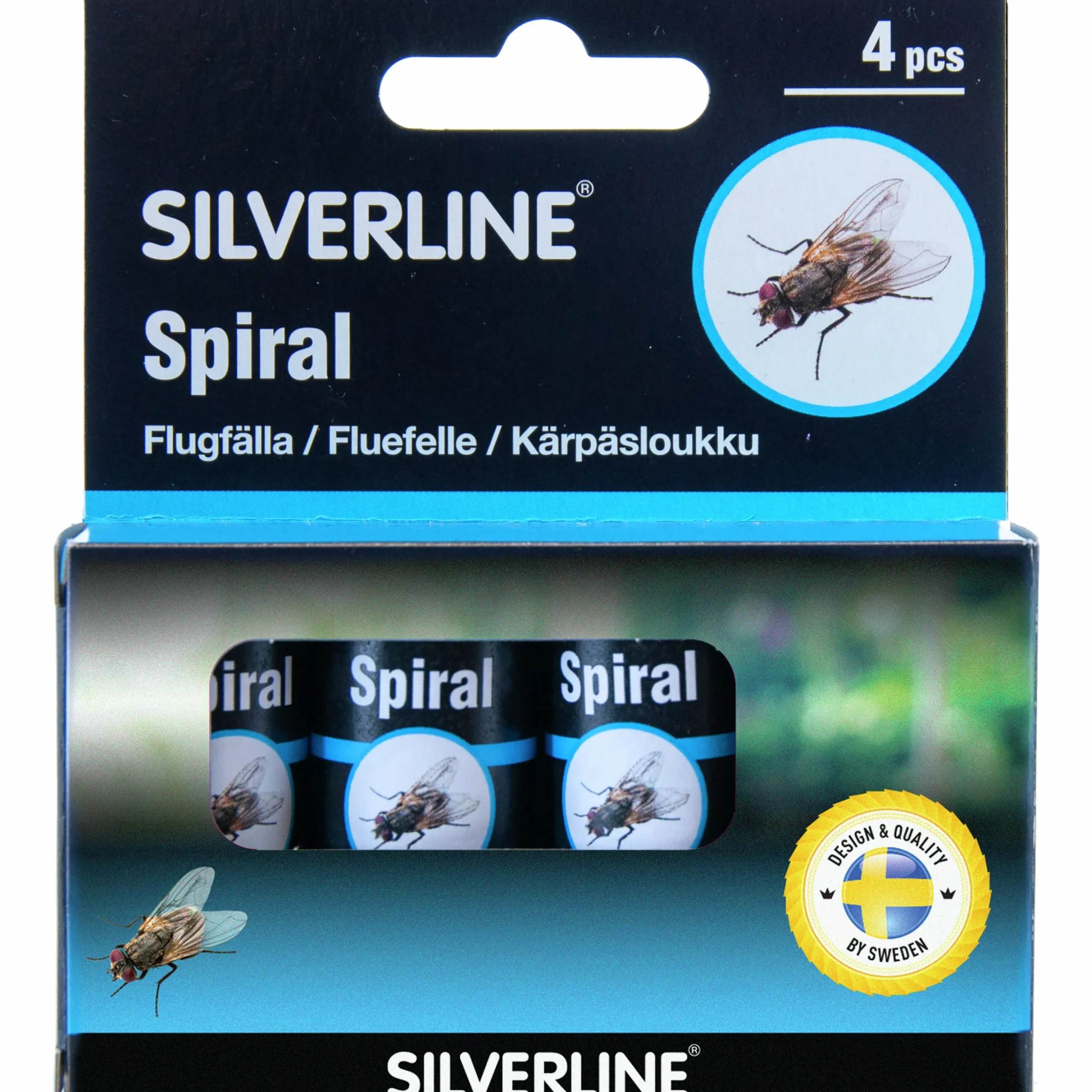 Flugfångare Silverline Spiral 4-p