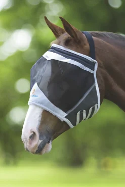 Flughuva Shires FlyGuard utan öron Svart
