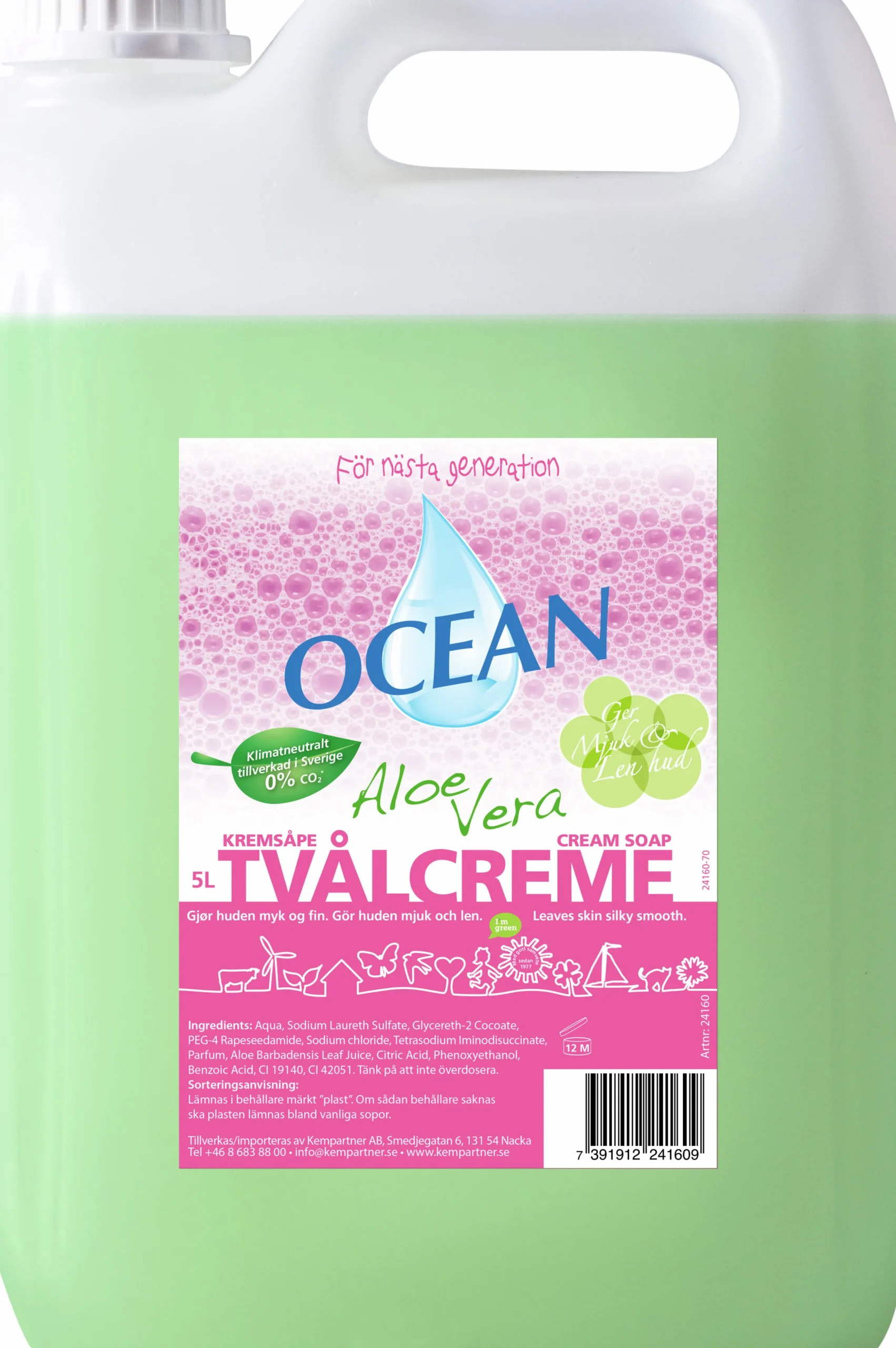 Flytande tvål Ocean Aloe Vera 5L