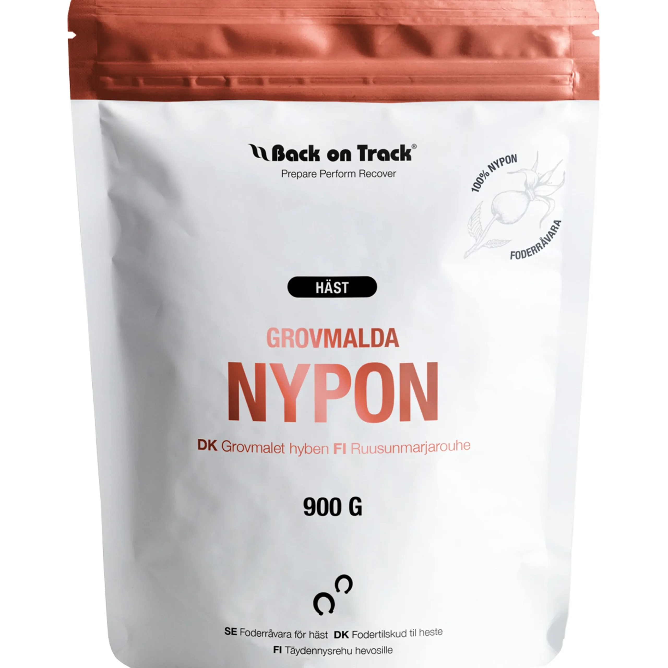 Fodertillskott Back on Track Nyponpulver Grovmalet 900g