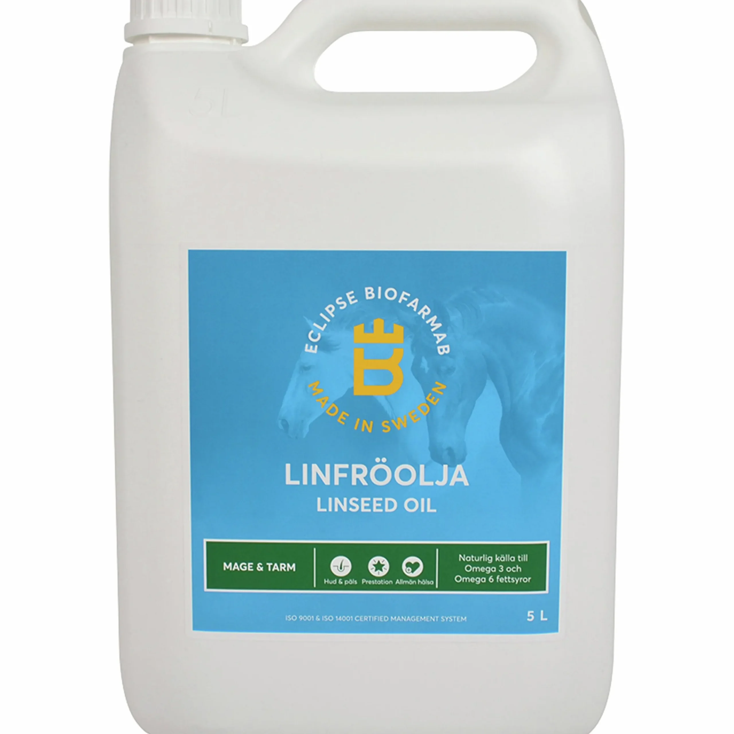 Fodertillskott Eclipse Biofarmab Linfröolja 5L