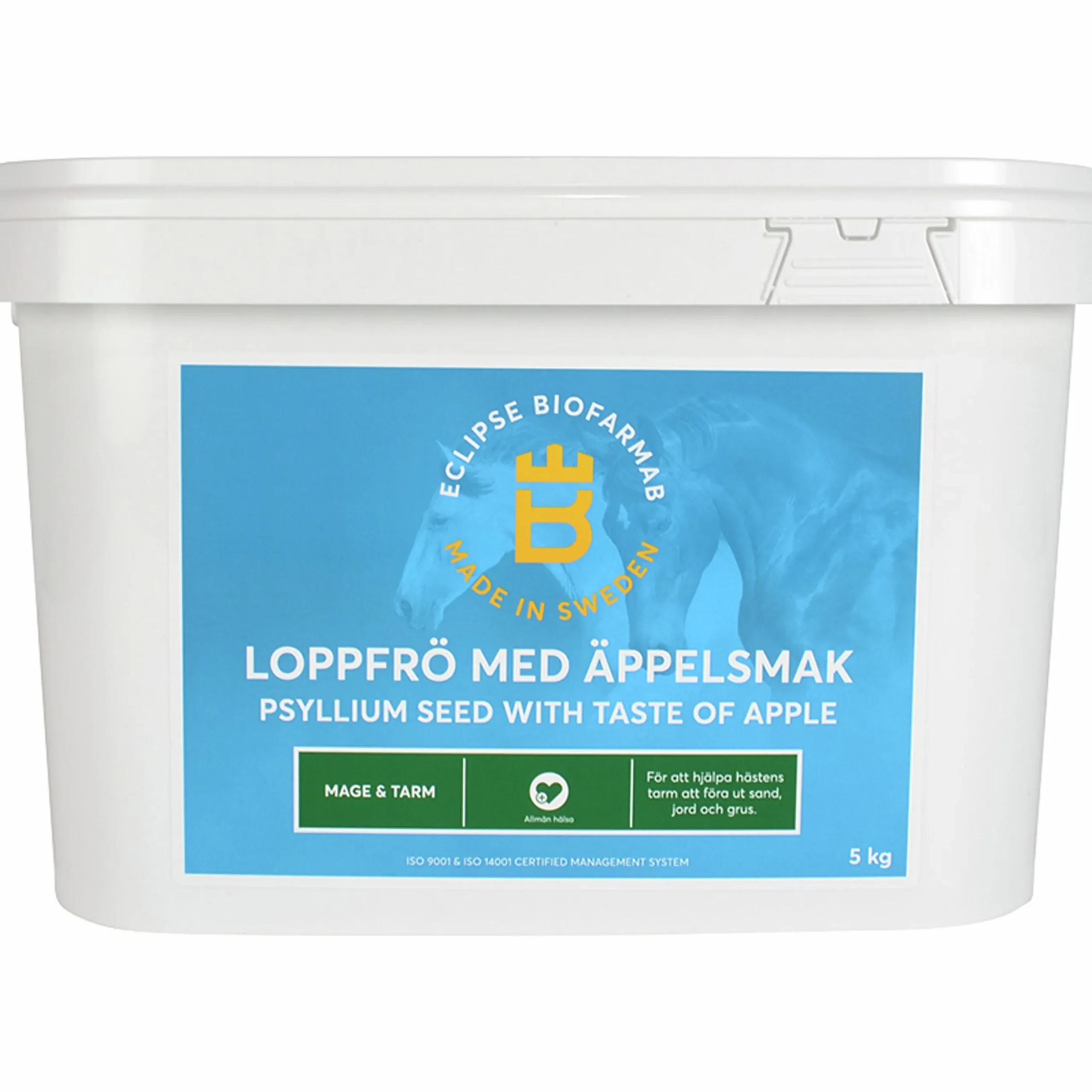 Fodertillskott Eclipse Biofarmab Psyllium Loppfrö Äpple 5kg