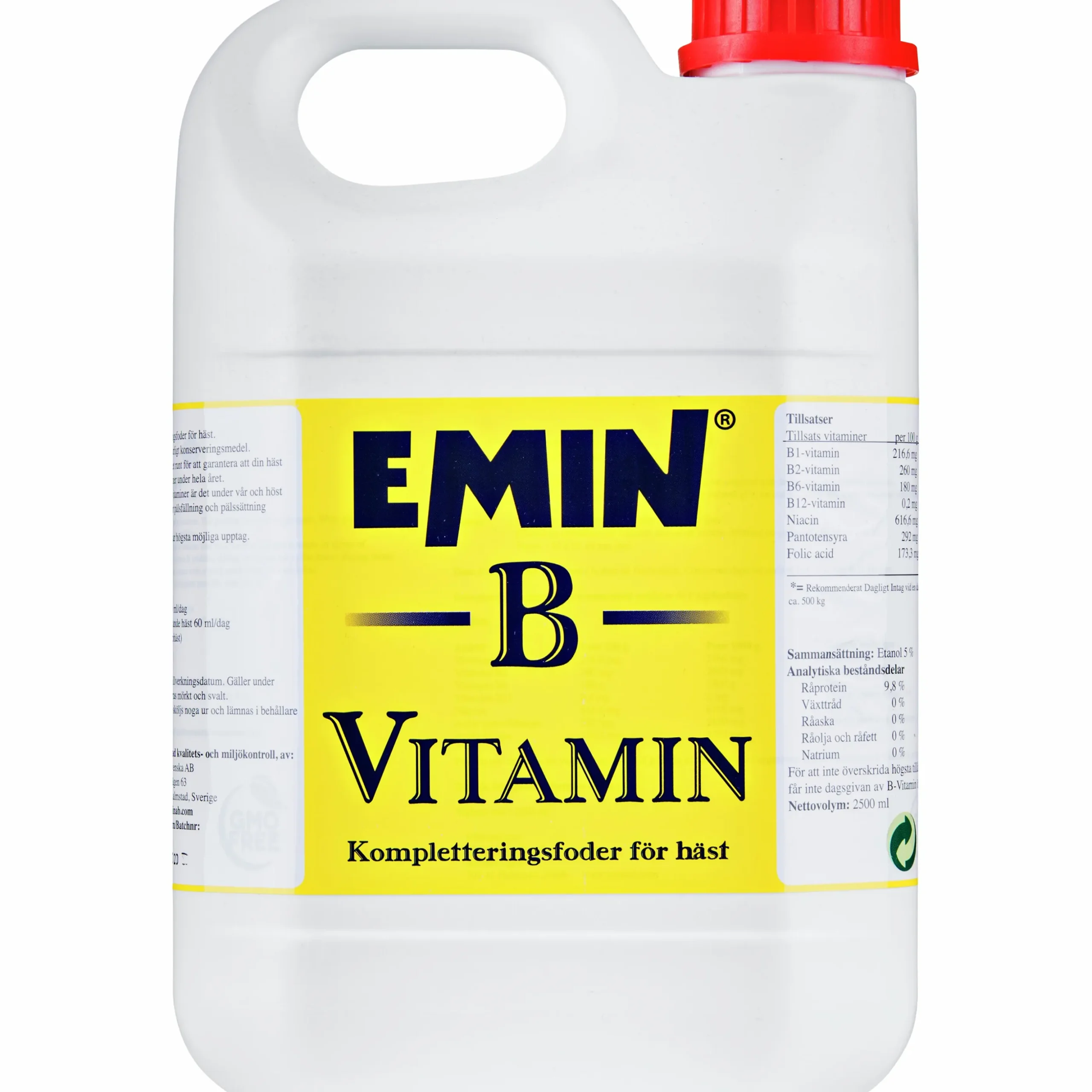 Fodertillskott Emin B-Vitamin 2,5L