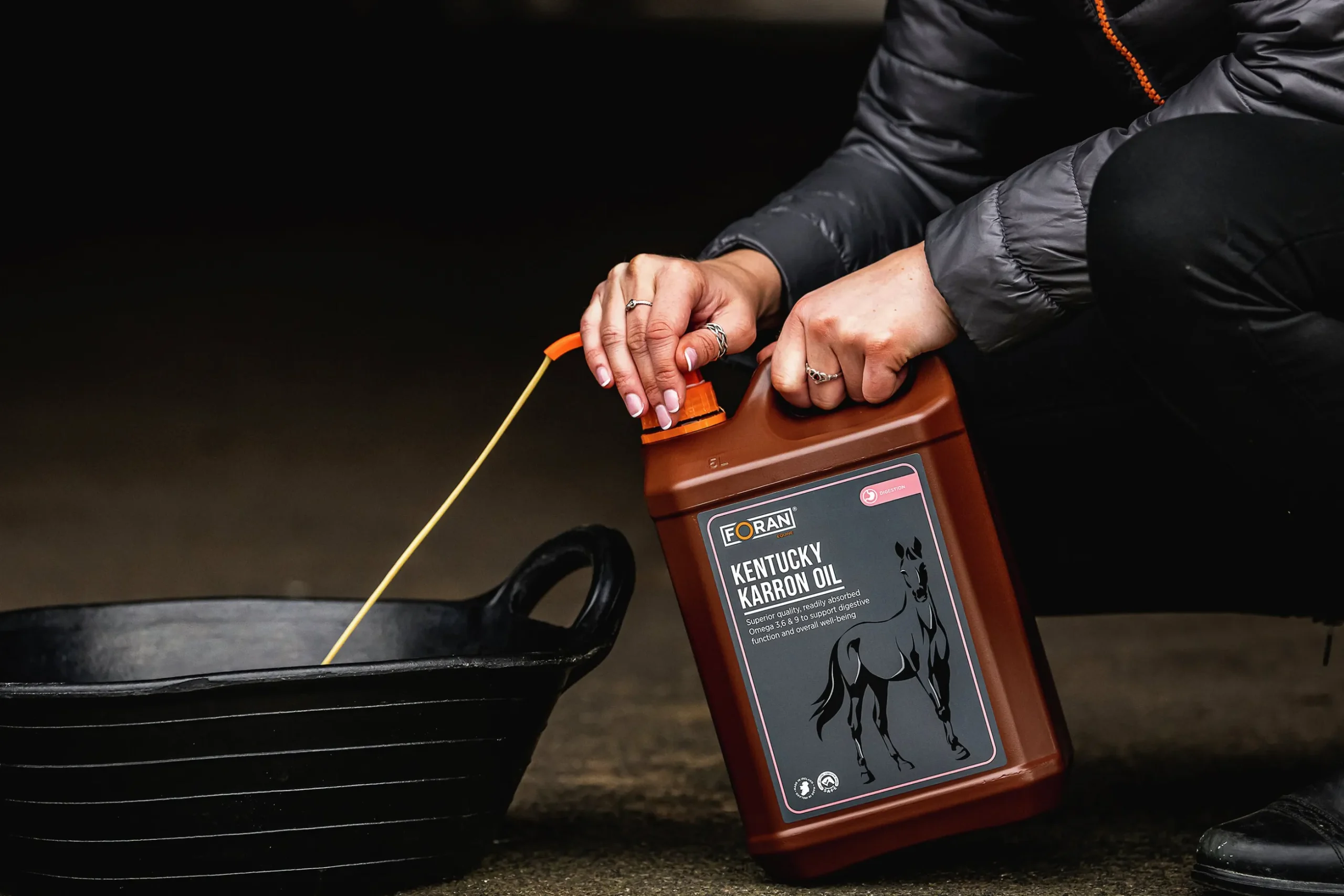 Fodertillskott Foran Equine Kentucky Karron Oil 4,54L