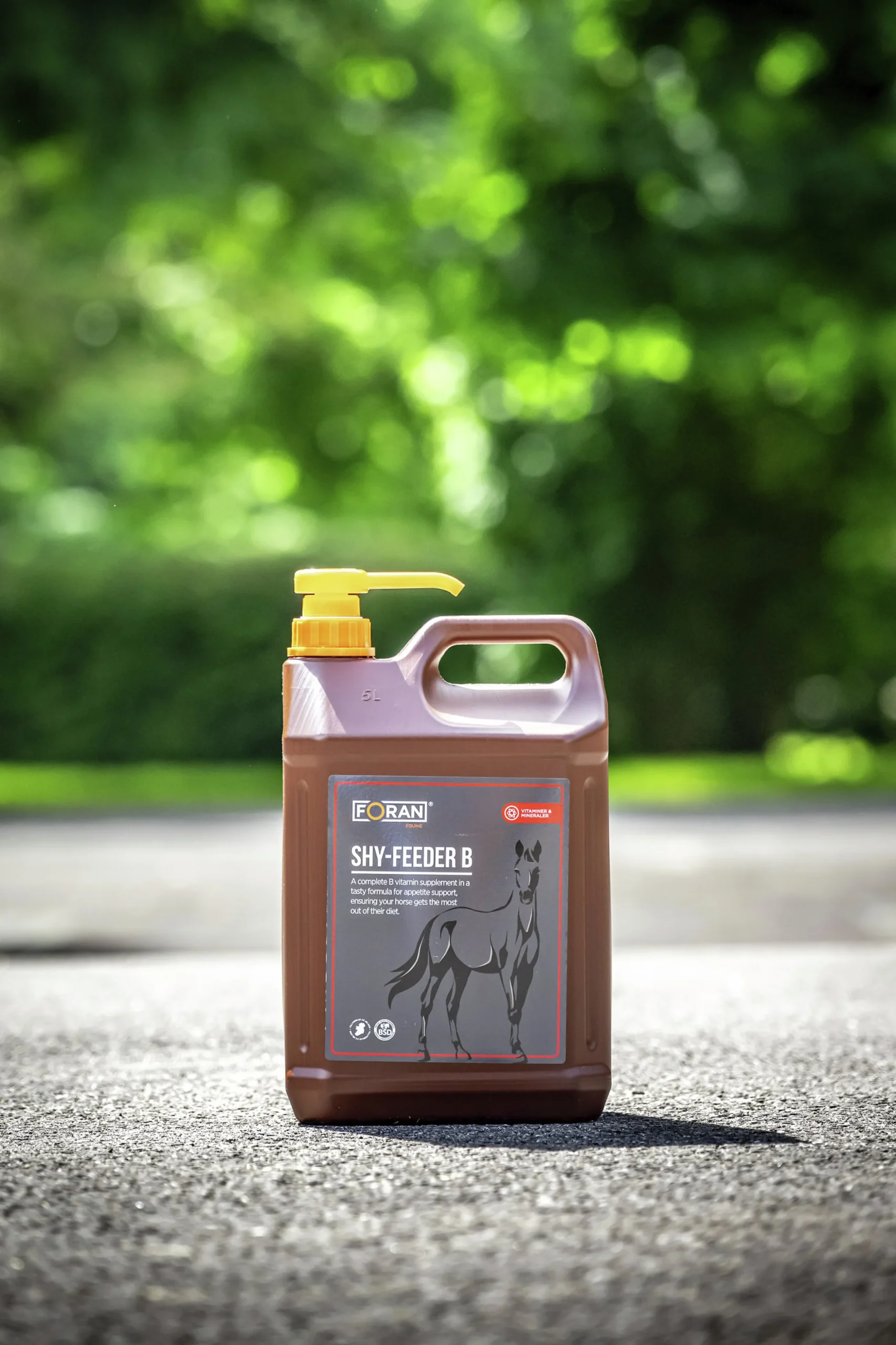 Fodertillskott Foran Equine Shy Feeder B-vitamin 5L