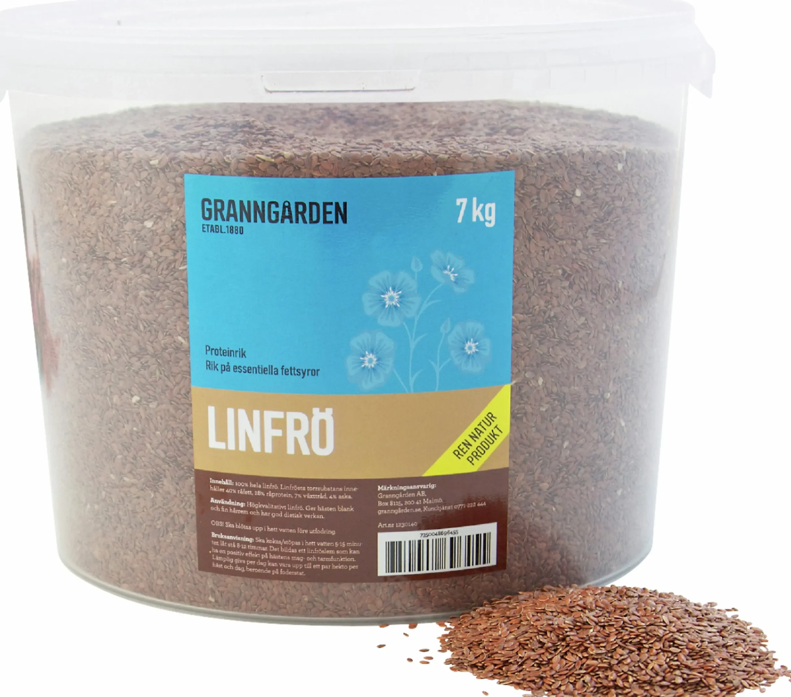 Fodertillskott Granngården Linfrö 7kg