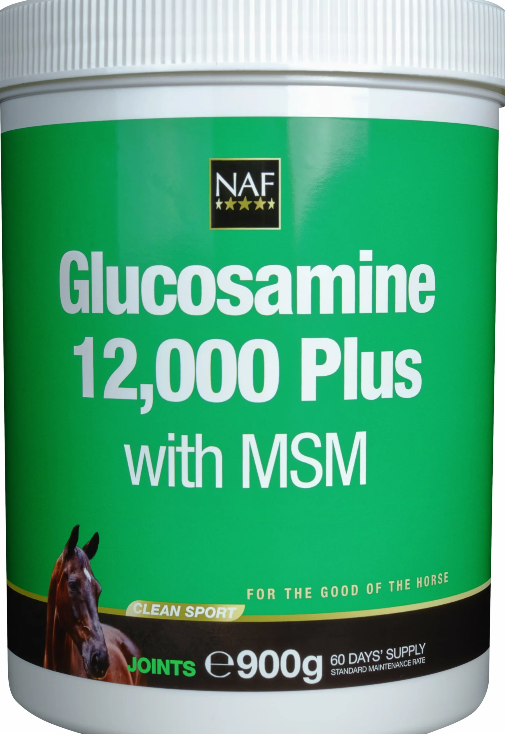 Fodertillskott NAF Glukosamin 12 000 Plus med MSM 900g