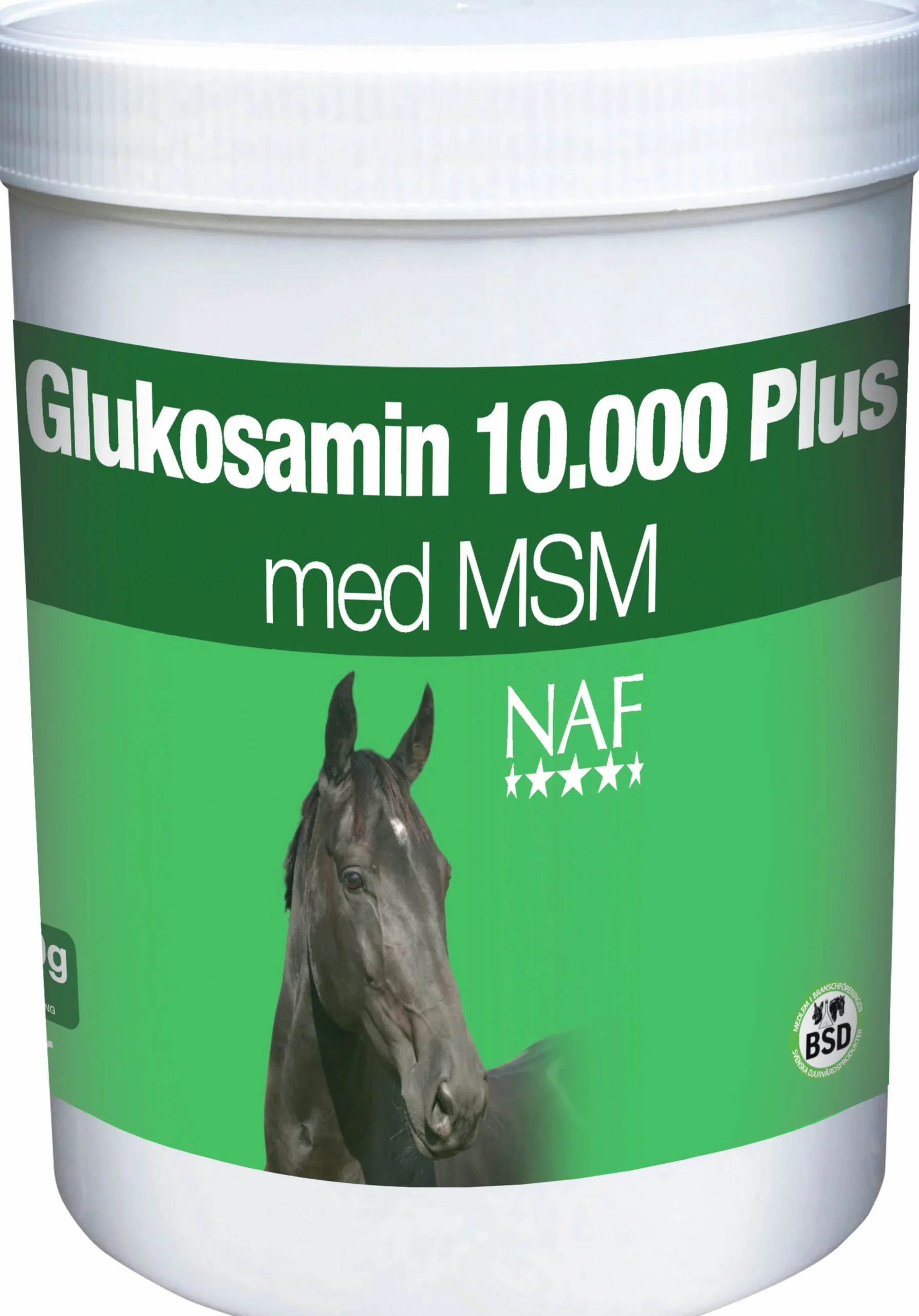 Fodertillskott NAF Glukosamin 10 000 Plus med MSM 900g