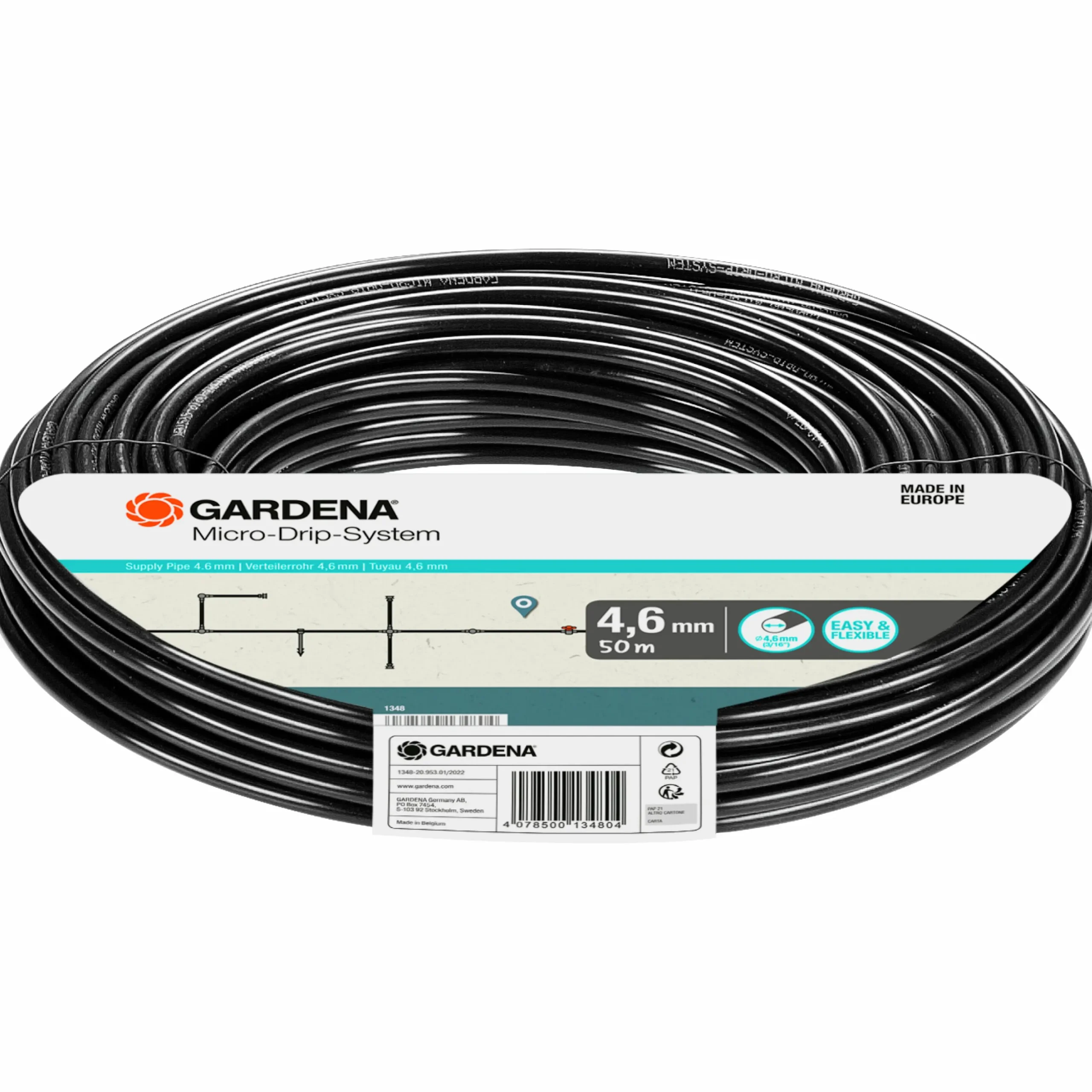 Fördelarrör Gardena MicroDrip 3/16" 50m