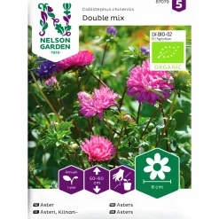 Fröer Nelson Garden Aster Dubbel Mix Organic