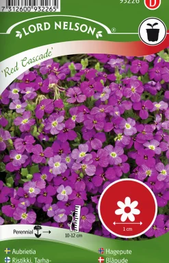 Fröer Nelson Garden Aubrietia Red Cascade