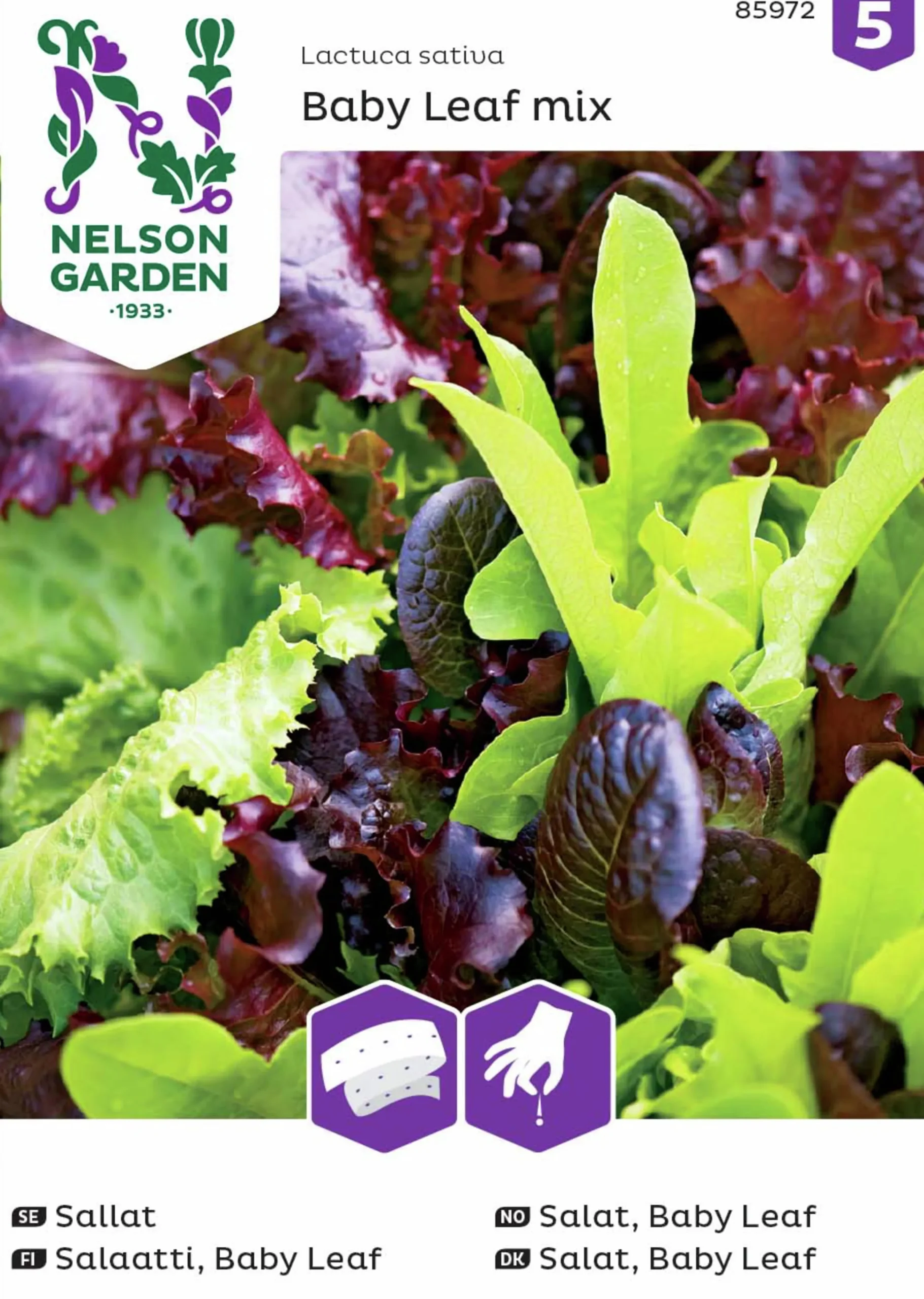 Fröer Nelson Garden Baby Leaf Sallat Mix Såband