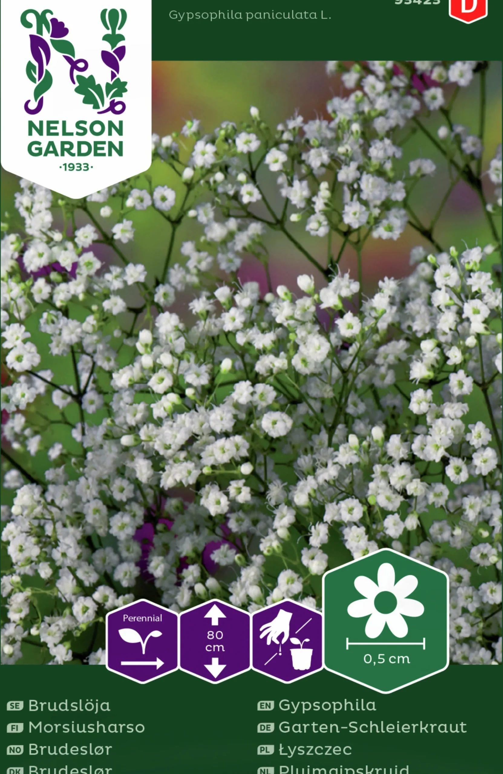 Fröer Nelson Garden Brudslöja Enkel Vit