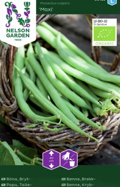 Fröer Nelson Garden Brytböna Maxi Organic