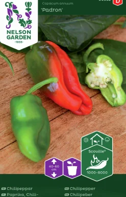 Fröer Nelson Garden Chilipeppar Padron