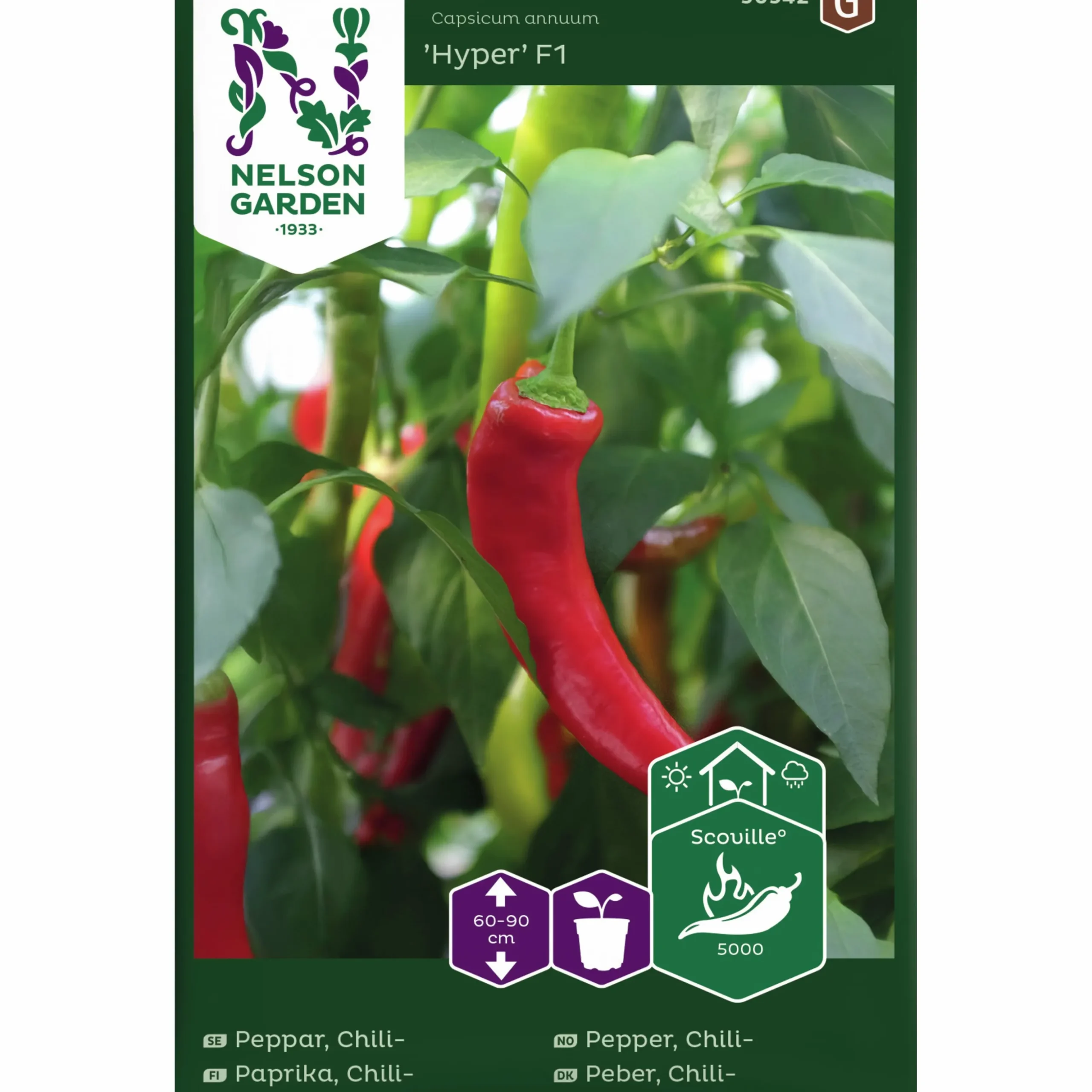 Fröer Nelson Garden Chilipeppar Hyper F1