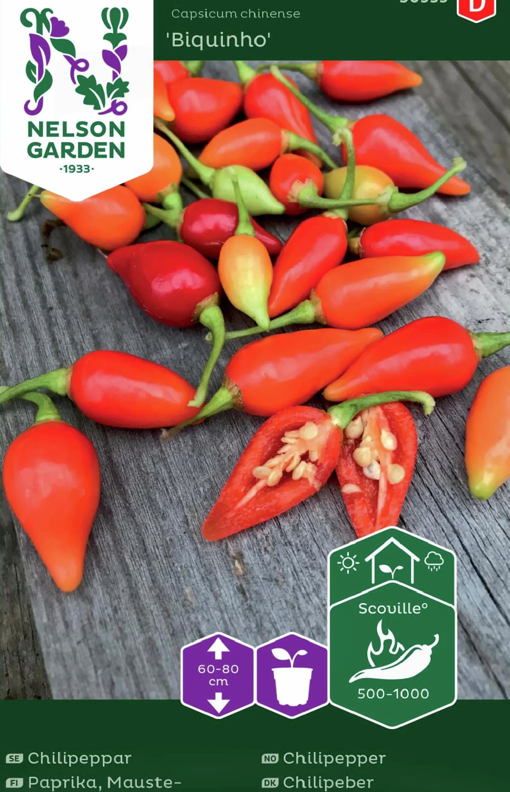 Fröer Nelson Garden Chilipeppar Biquinho