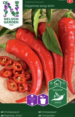 Fröer Nelson Garden Chilipeppar Cayenne Long Slim