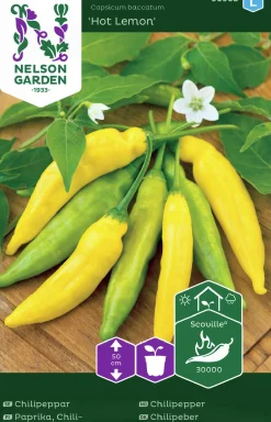 Fröer Nelson Garden Chilipeppar Hot Lemon