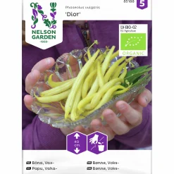 Fröer Nelson Garden Dior Vaxböna Organic