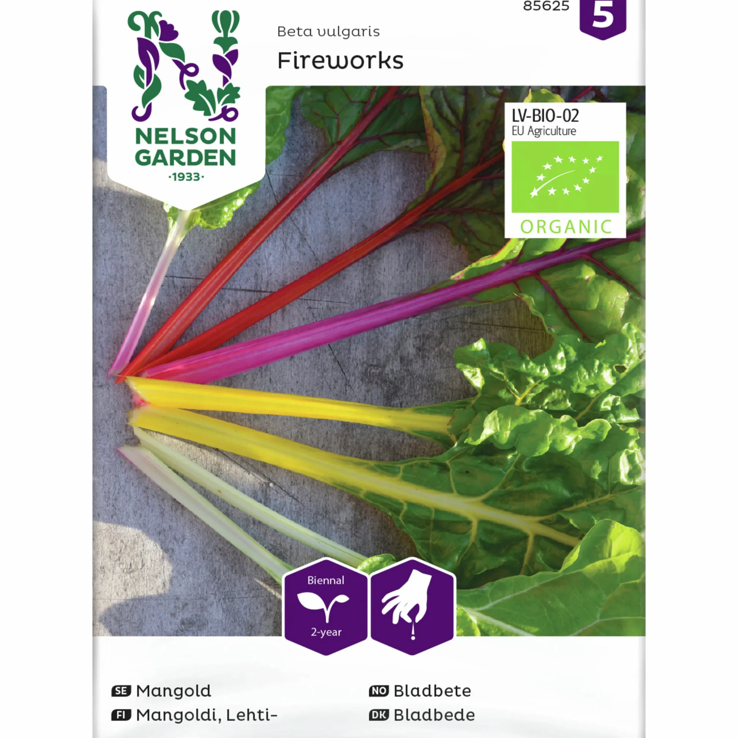 Fröer Nelson Garden Fireworks Mangold Organic
