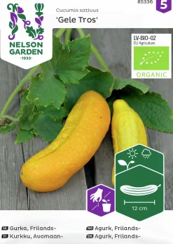 Fröer Nelson Garden Frilandsgurka Gele Tros Organic