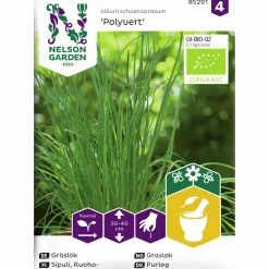 Fröer Nelson Garden Gräslök Vanlig Polyvert Organic