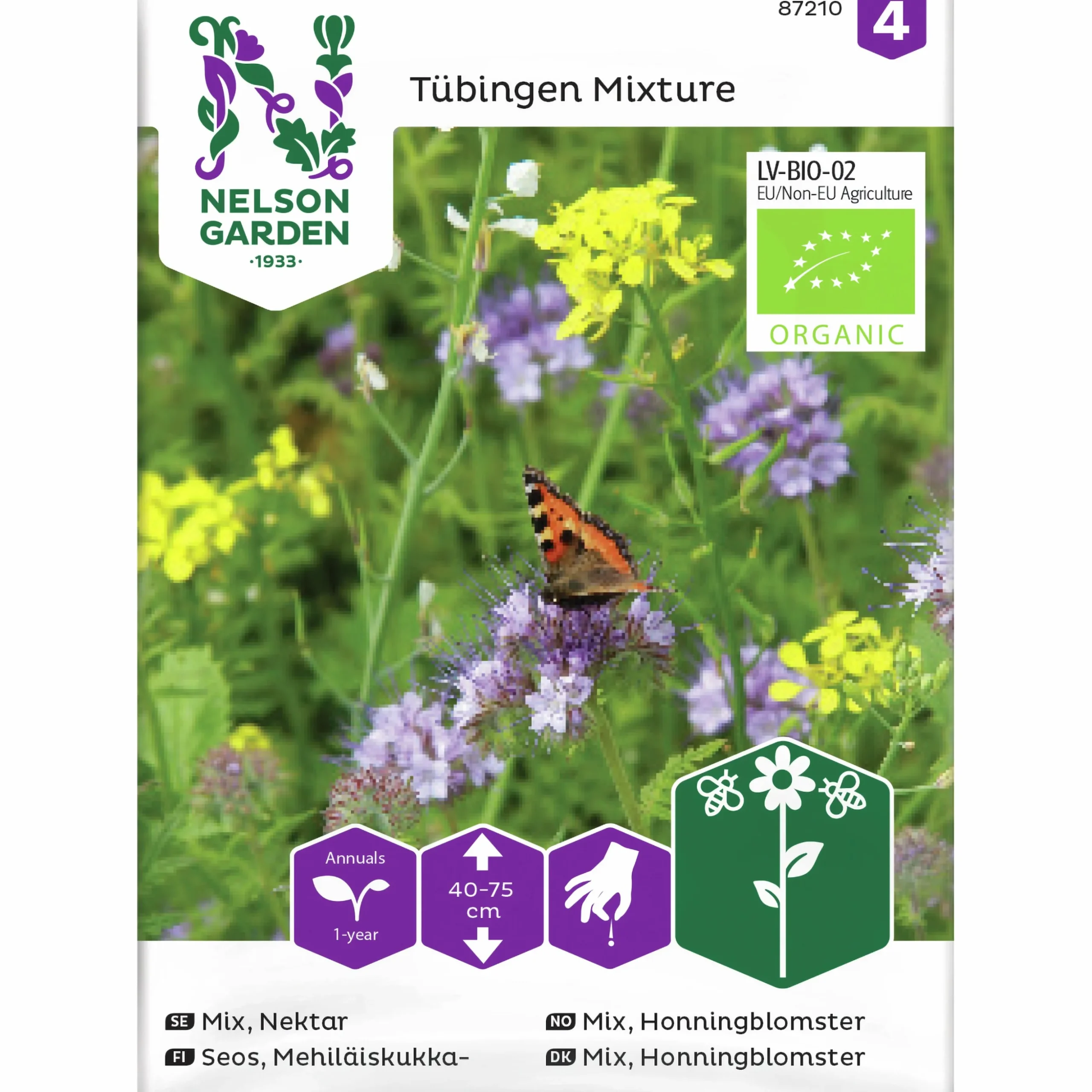 Fröer Nelson Garden Insektsblommor Mix Organic