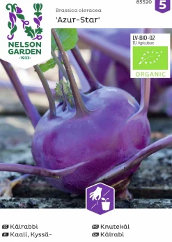 Fröer Nelson Garden Kålrabbi Azur Star Organic