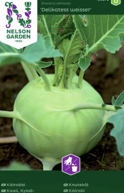 Fröer Nelson Garden Kålrabbi Delikatess Weisser