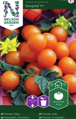Fröer Nelson Garden Körsbärstomat Sungold F1