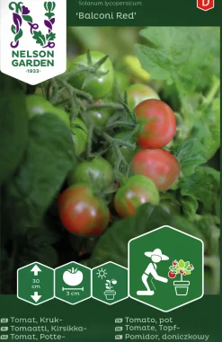 Fröer Nelson Garden Körsbärstomat Balconi Red
