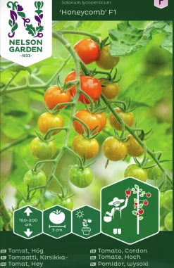 Fröer Nelson Garden Körsbärstomat Honeycomb F1 Hög