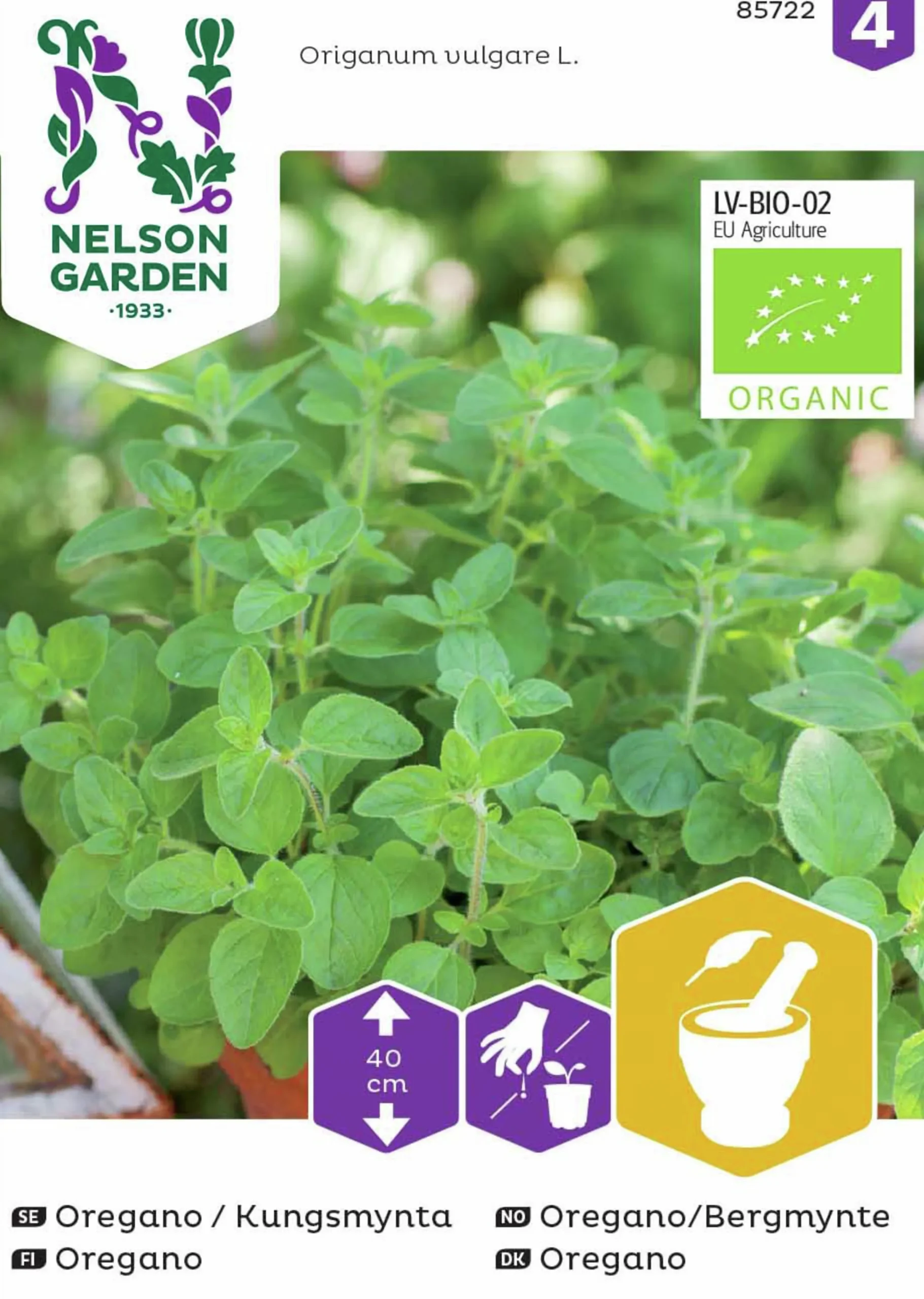 Fröer Nelson Garden Kungsmynta Oregano