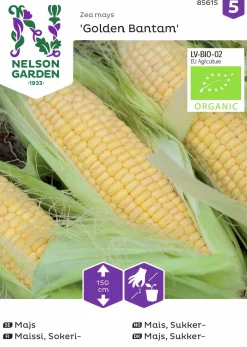Fröer Nelson Garden Majs Golden Bantam Organic