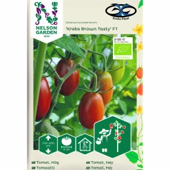 Fröer Nelson Garden Miniplommontomat Krebs Brown Tasty Hög