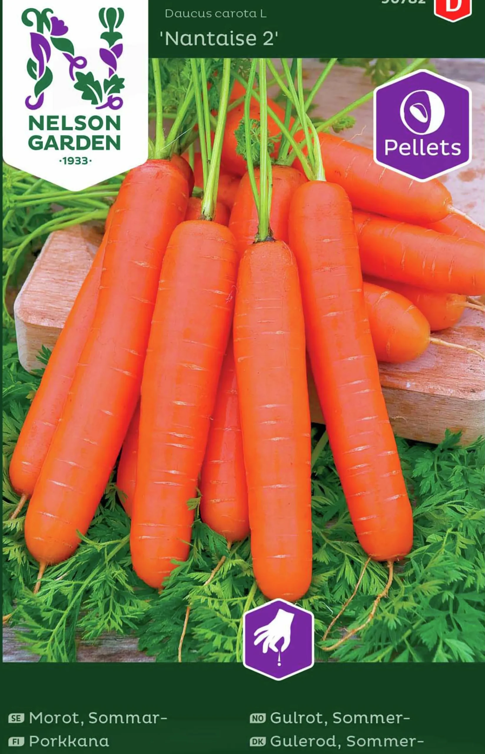 Fröer Nelson Garden Morot Sommar Nantaise 2 Pellets
