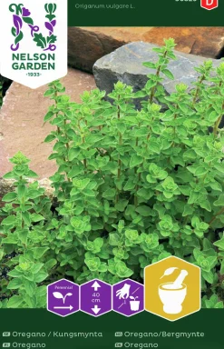 Fröer Nelson Garden Oregano Kungsmynta