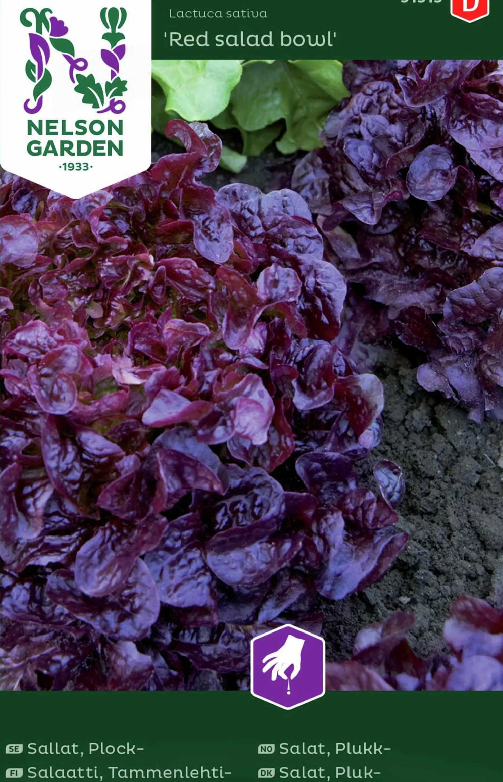 Fröer Nelson Garden Sallat Plock- Red Salad Bowl Röd