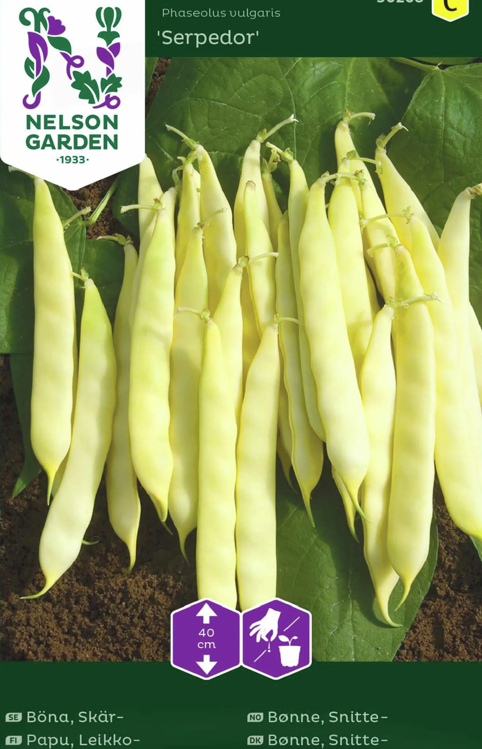 Fröer Nelson Garden Skärböna Serpedor