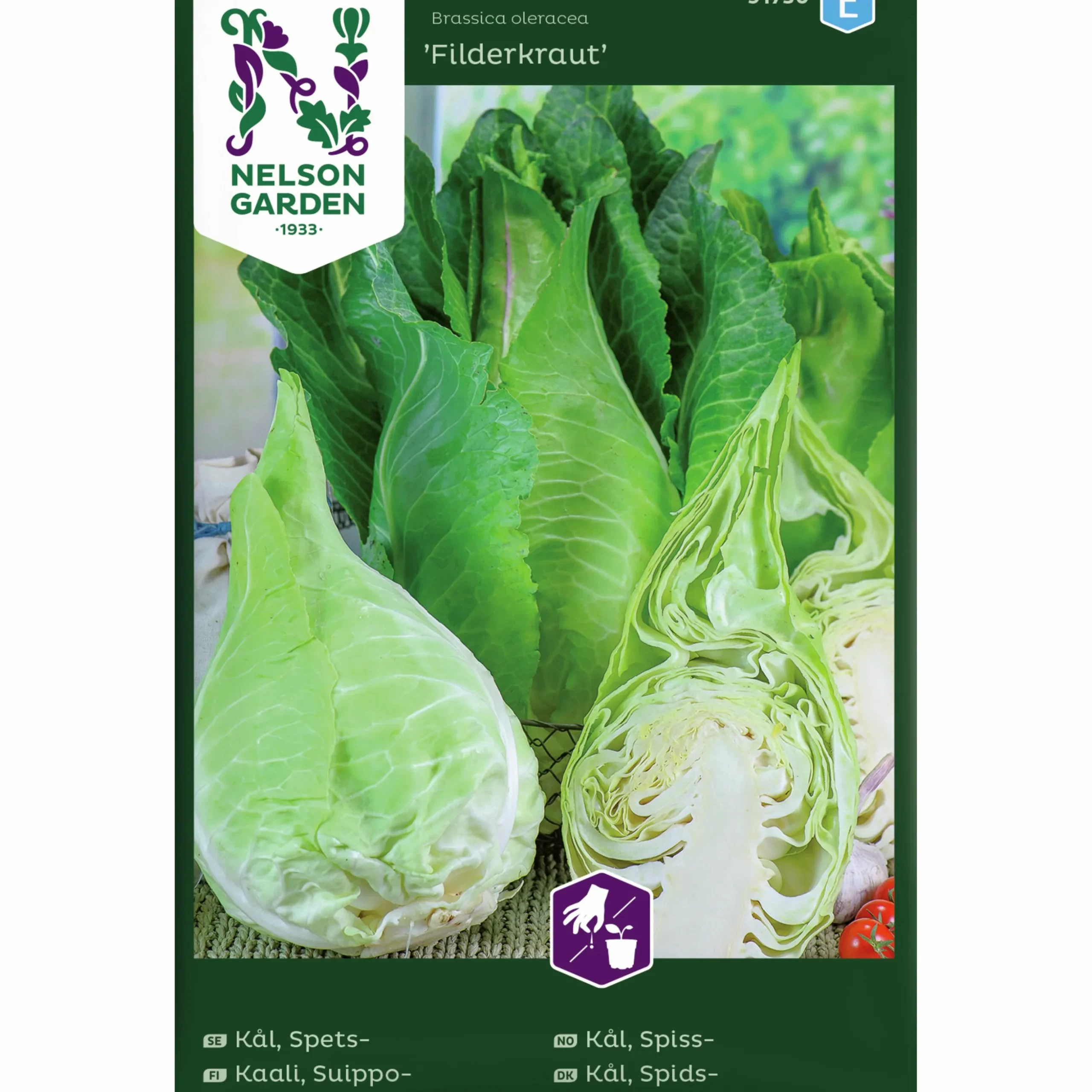 Fröer Nelson Garden Spetskål Filderkraut