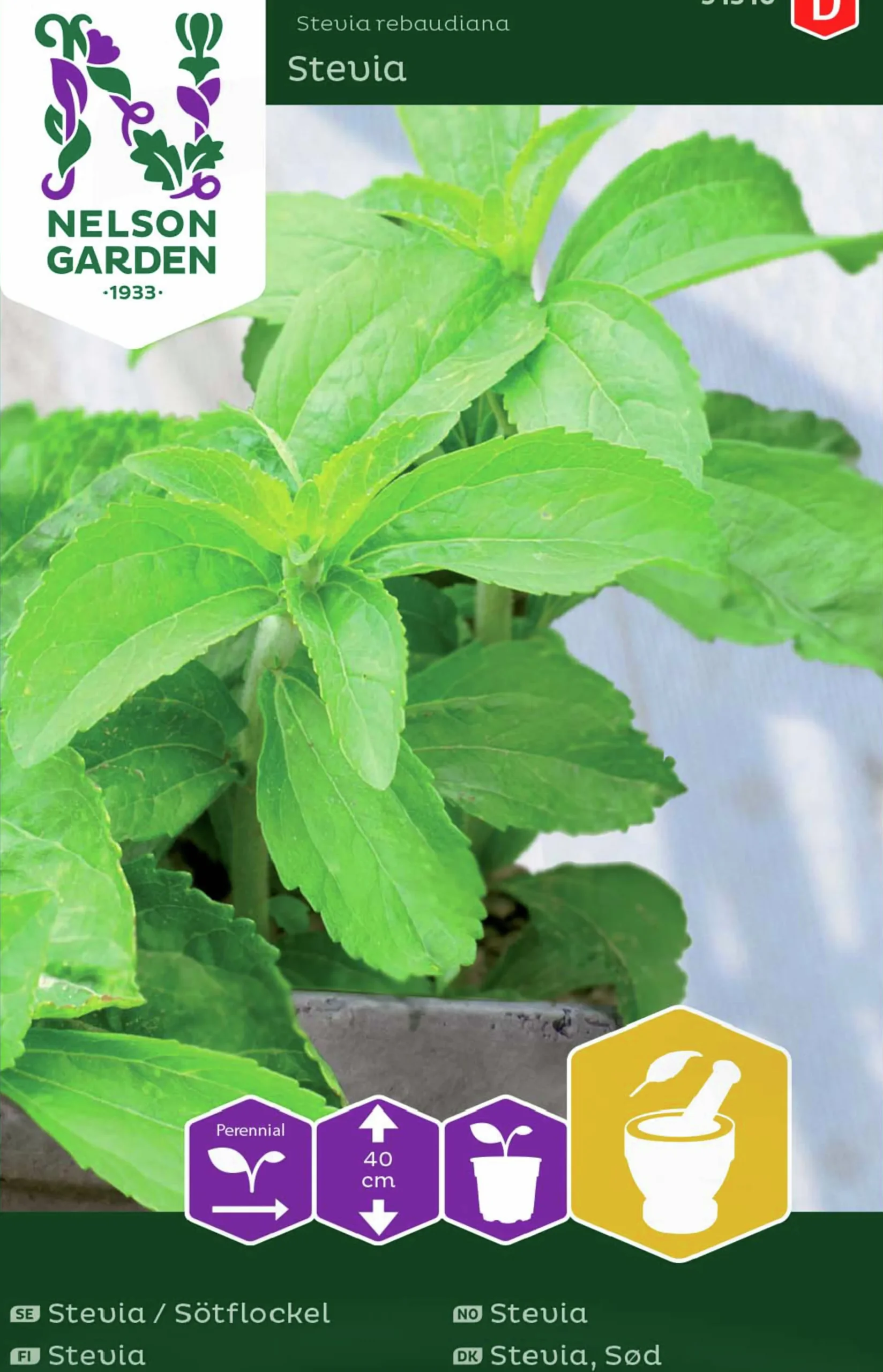 Fröer Nelson Garden Sötflockel/Stevia