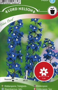 Fröer Nelson Garden Trädgårdsriddarsporre Blue Bird Blå