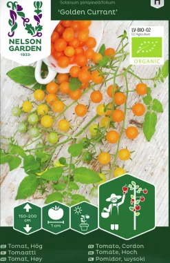 Fröer Nelson Garden Vinbärstomat Golden Currant Hög Organic