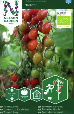 Fröer Nelson Garden Vinbärstomat Petita Hög Organic