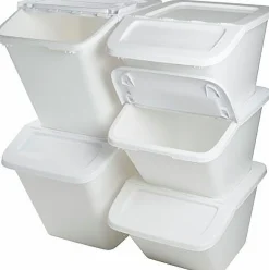 Förvaringsbox Nordiska Plast FrontBox med lock vit